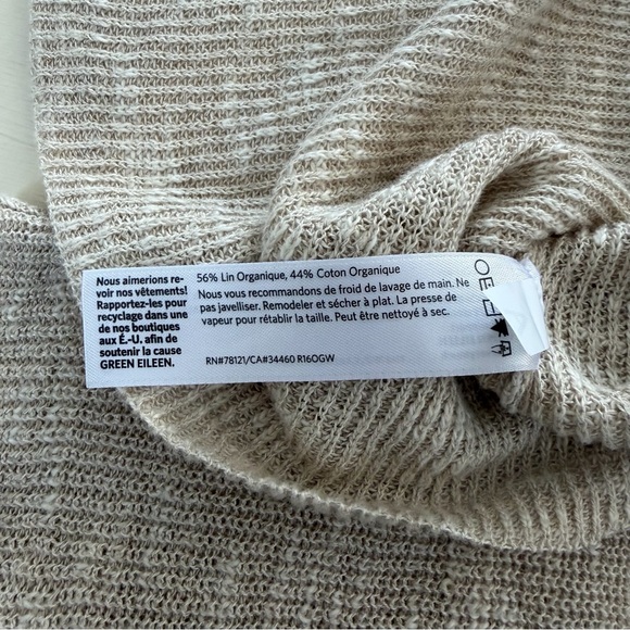 Eileen Fisher Cream Knit Top - Picture 8 of 8